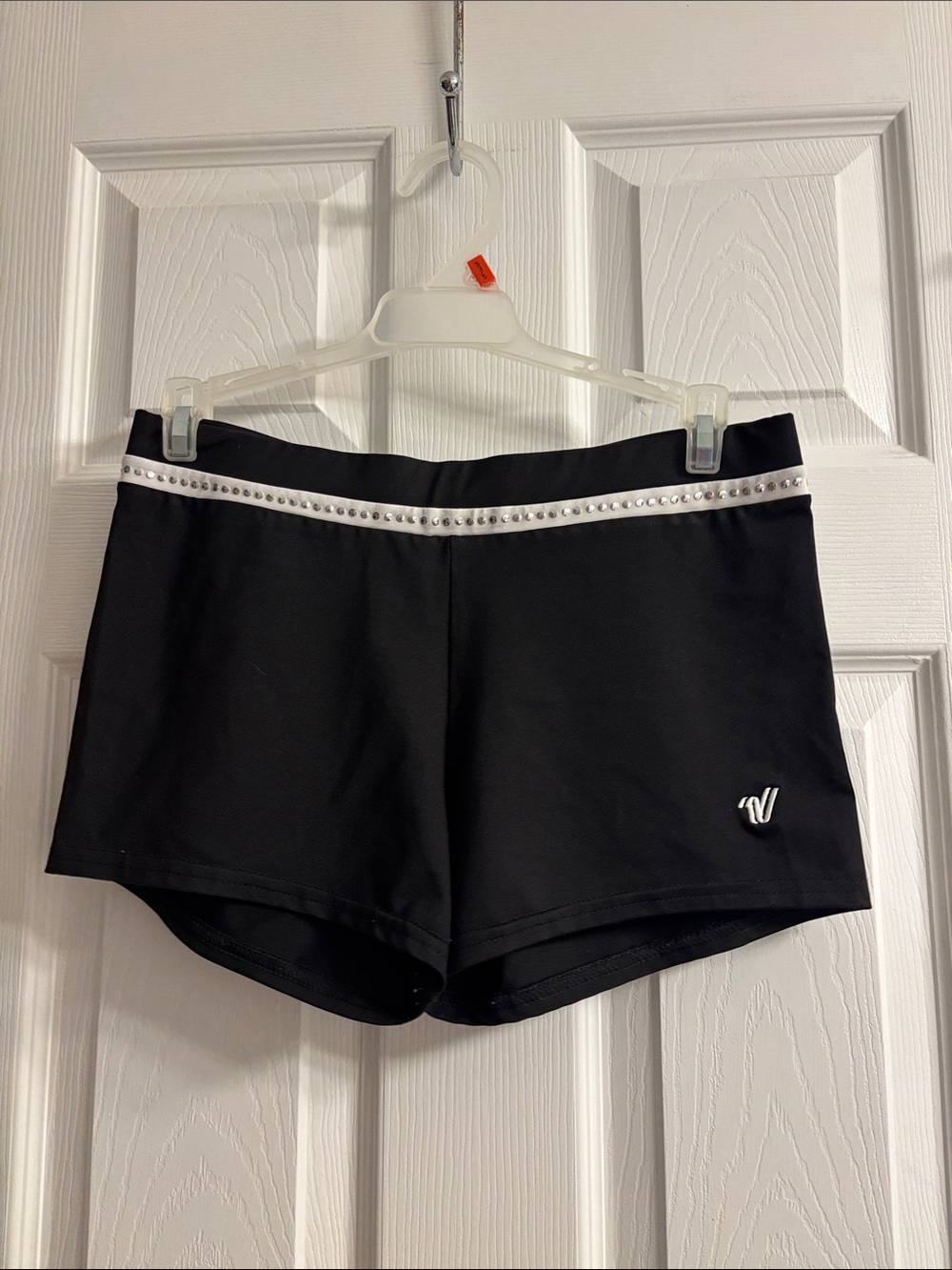 Women’s Varsity Spirit Black studded cheer shorts